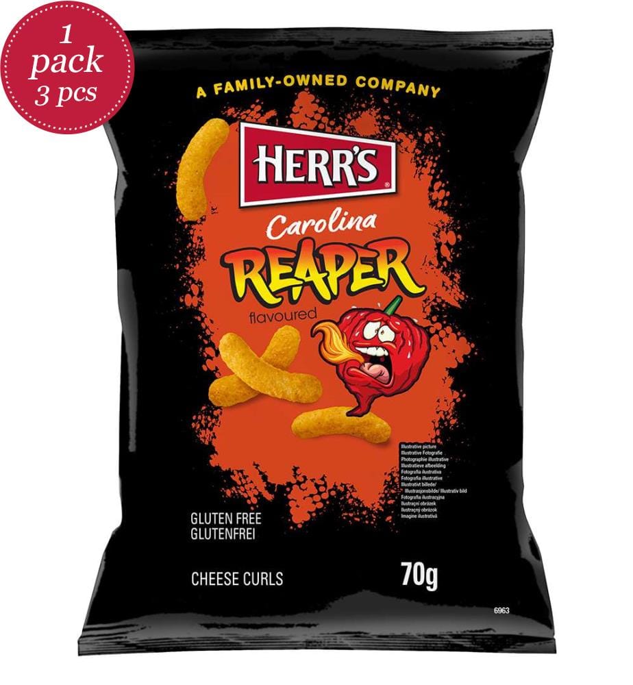 3x Herr #39 s Cheese Curls Carolina Reaper 70g DeinDeal