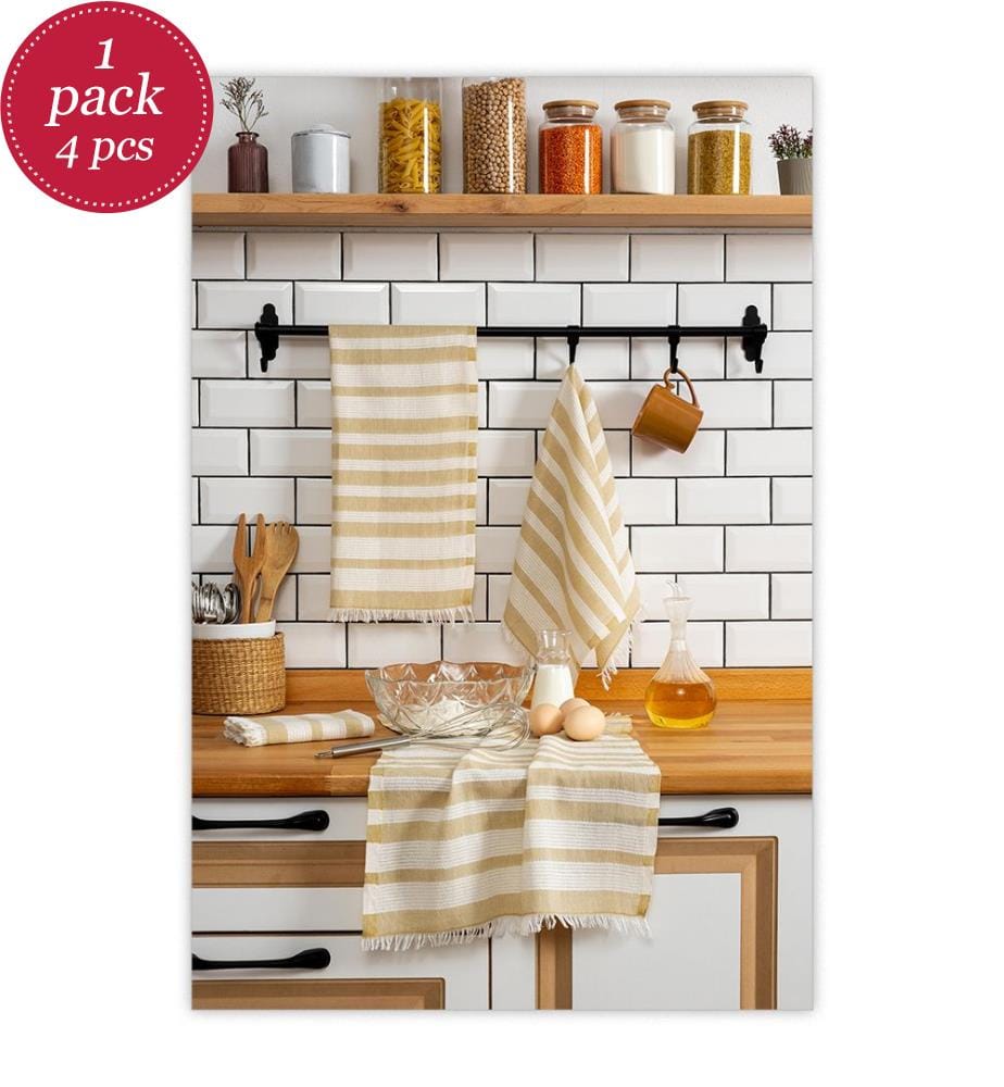Handtuch-Set (4-teilig) – Senfgelb