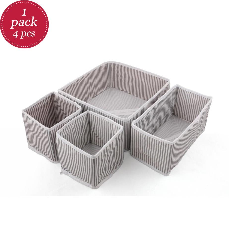 Organizer Set (4 Pieces) - Grey White