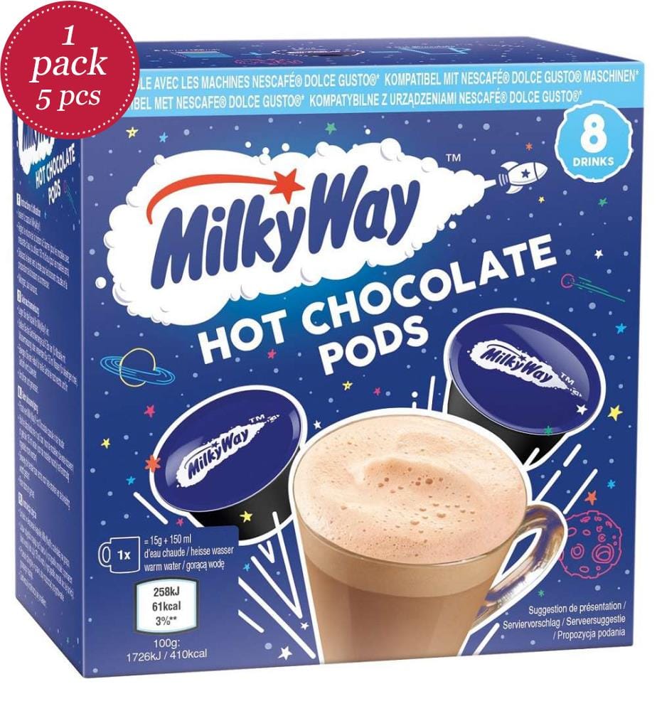 5x Milky Way Trinkschokolade 8 Dolce Gusto Kapseln - 17g