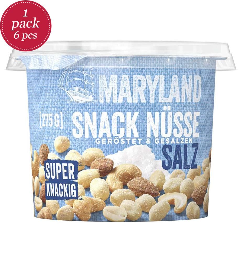 6x Maryland Snack Noix Sel - 275g