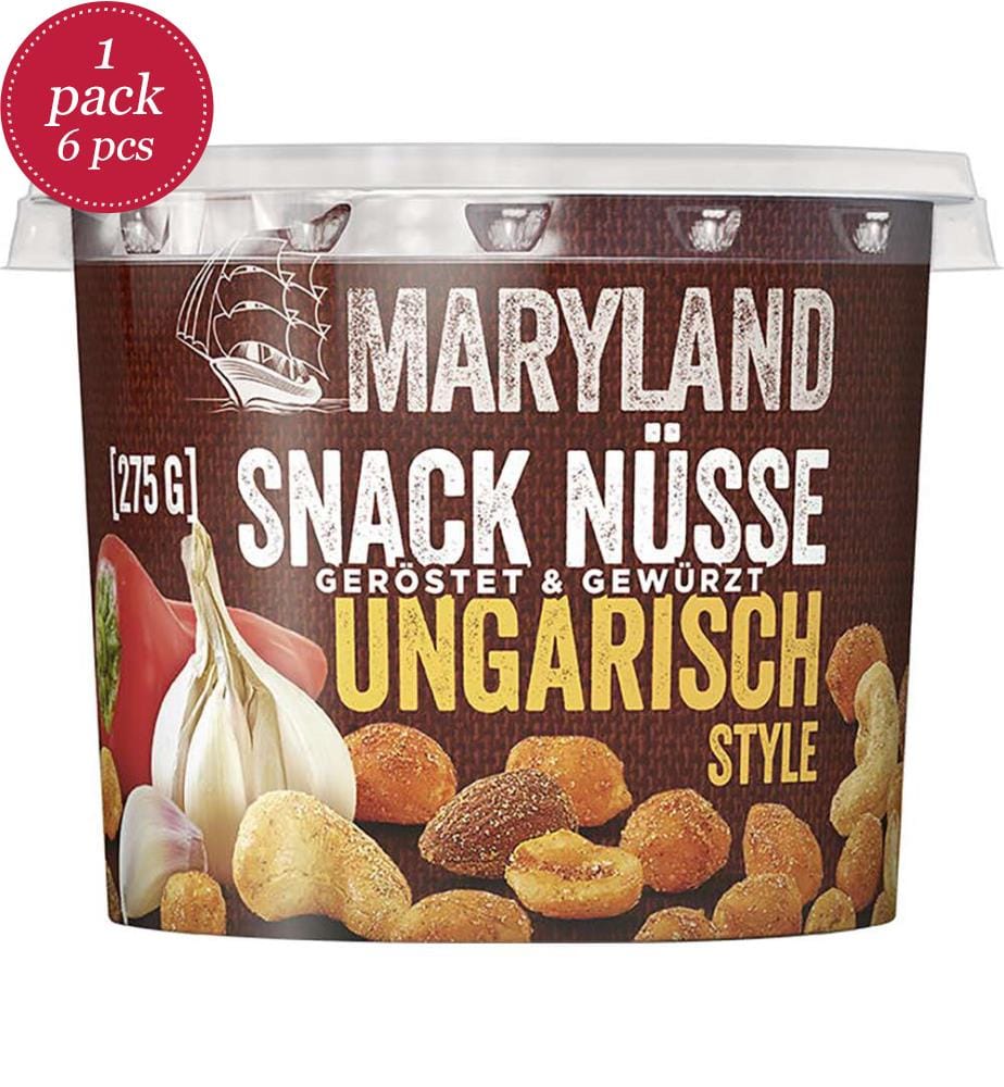 6x Maryland Snack Noix Style Hongrois - 275g