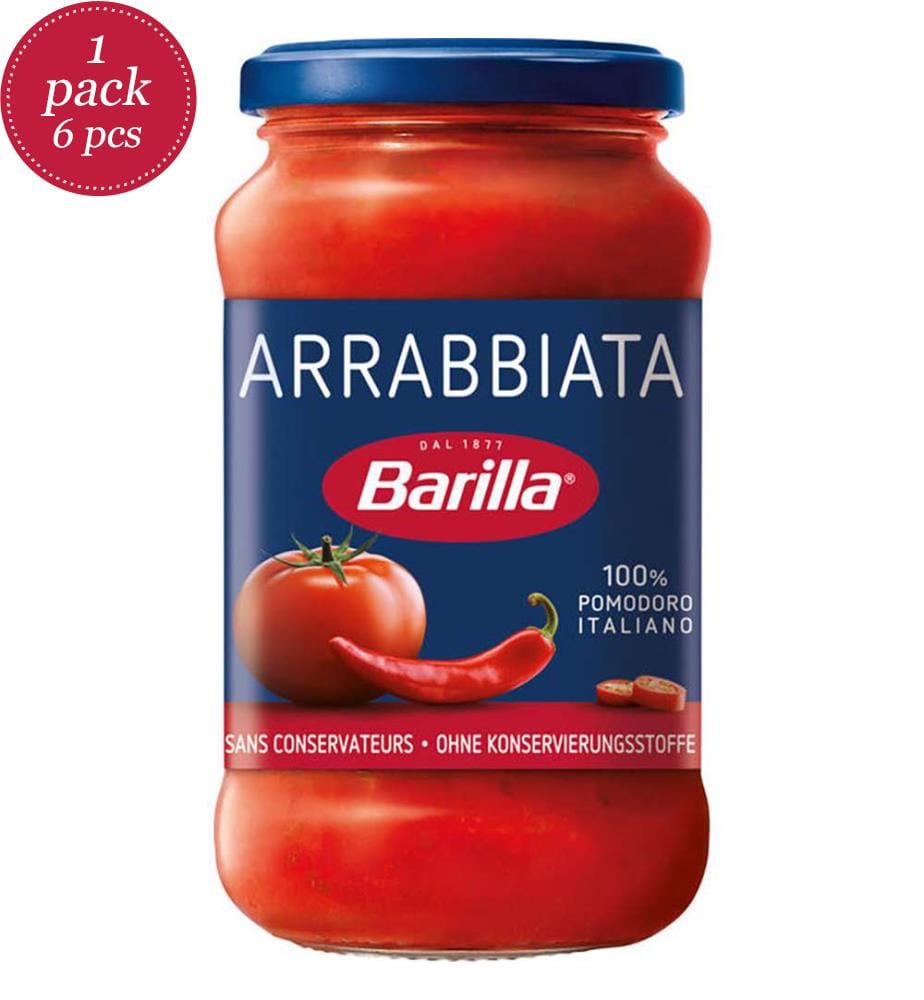 6x Barilla Sauce Arrabbiata / piquante 400g