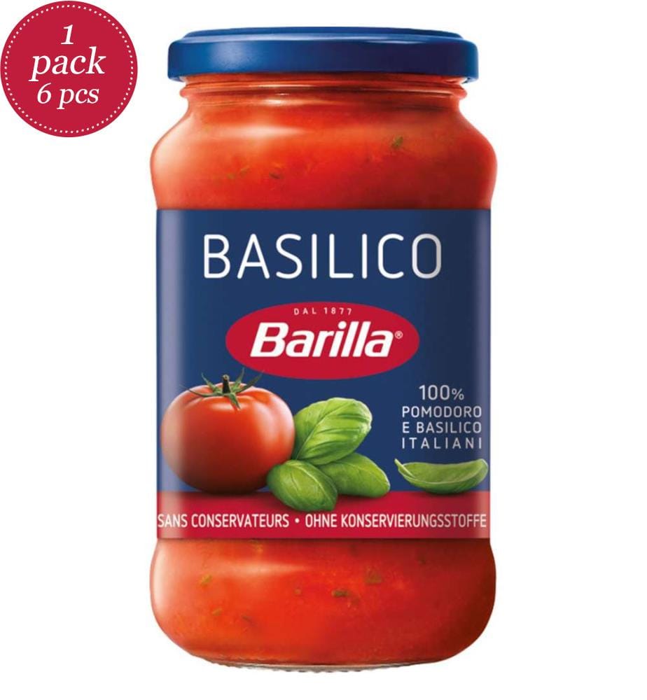 6x Barilla Sugo Basilico - 400g