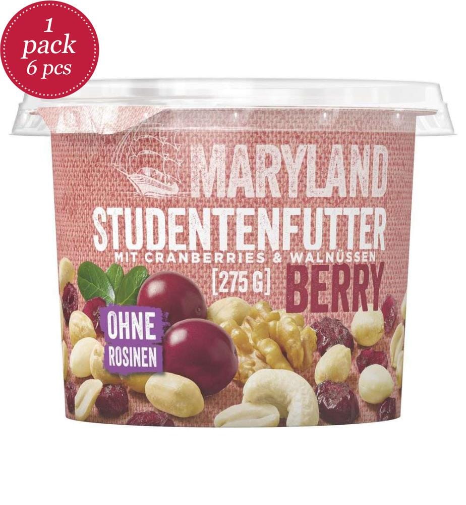6x Maryland Studenenfutter Berry without raisins - 275g