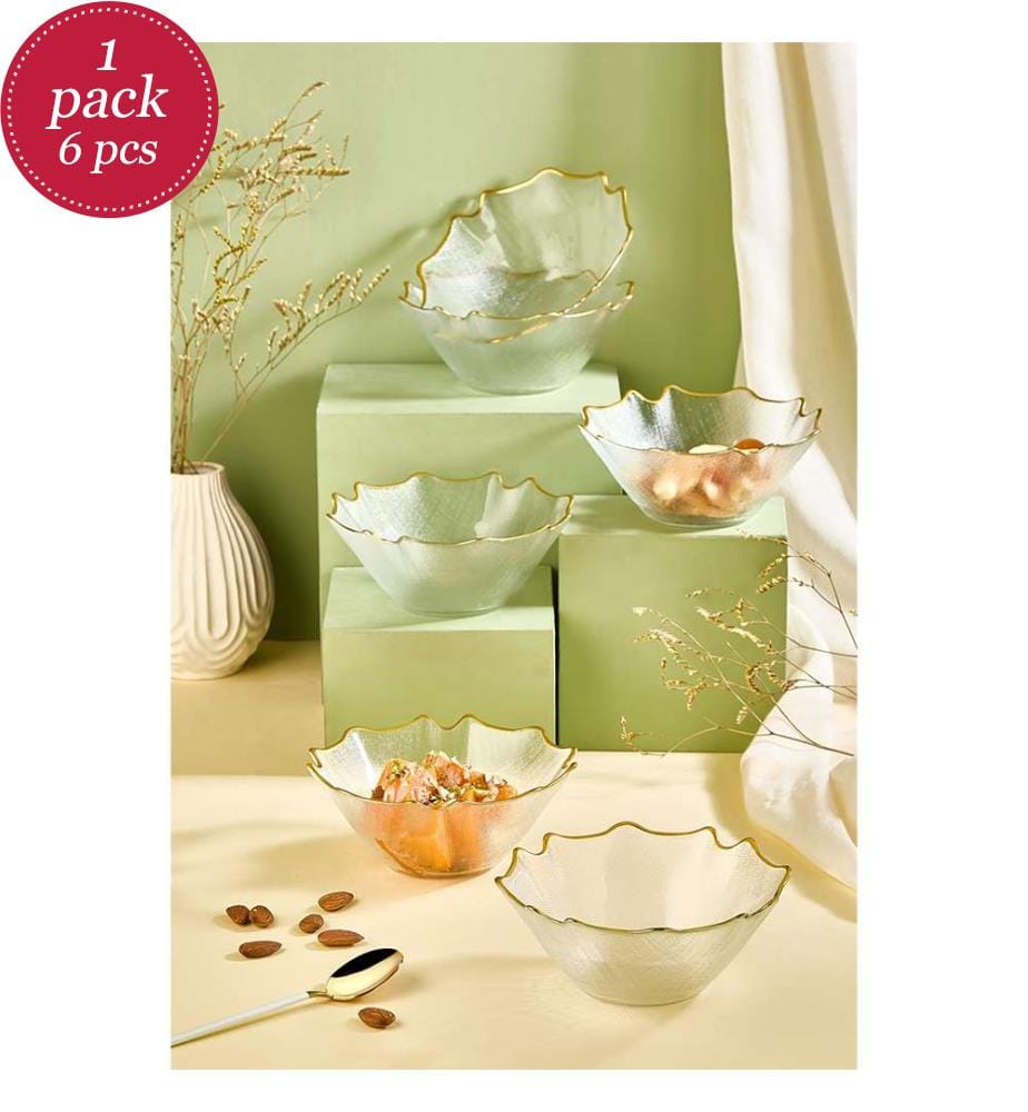 Set of 6 bowls - Clear