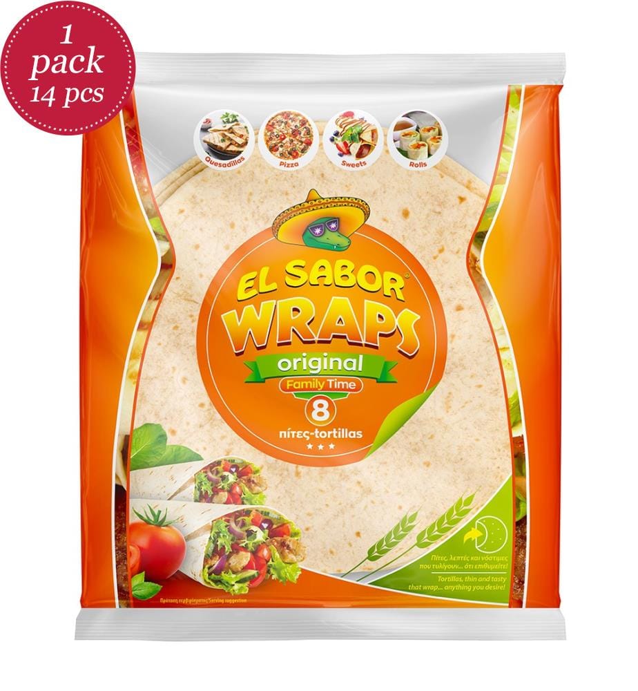 14x El Sabor Wraps Original Family Time 8x20cm - 320g