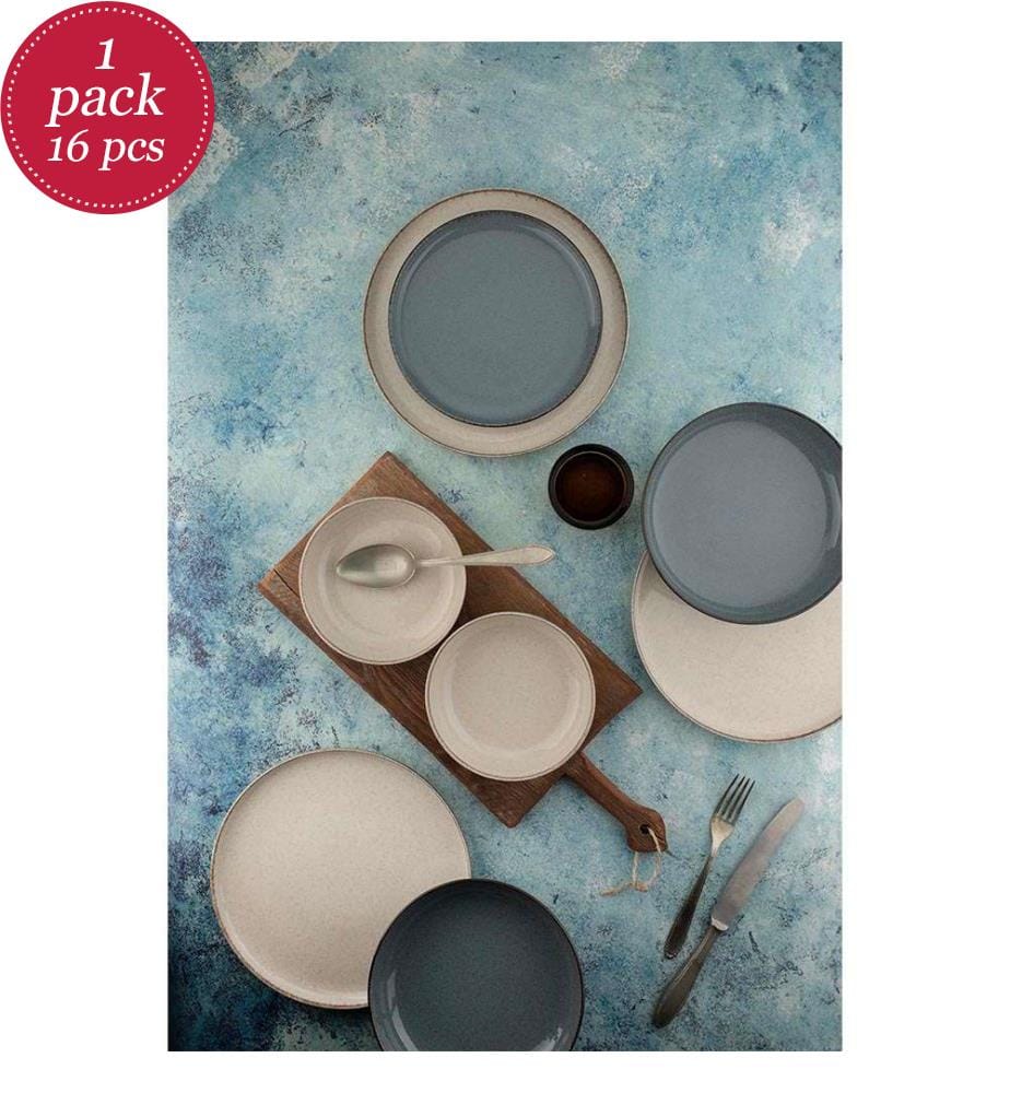 Service de table (16 pièces) - Bleu crème
