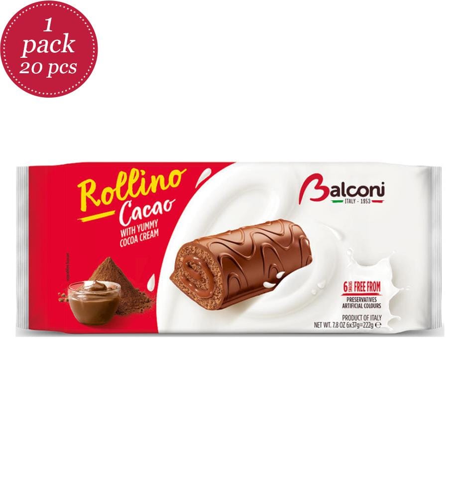 20x Balconi Rollino Cacao/Cacao (6x37g) - 222g