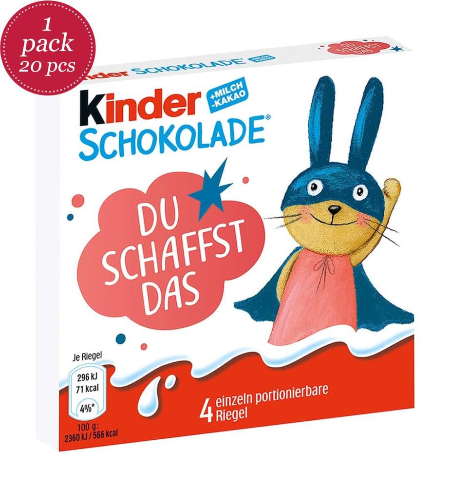 Lot de 20 Ferrero Kinder Schokolade T4 - 50g
