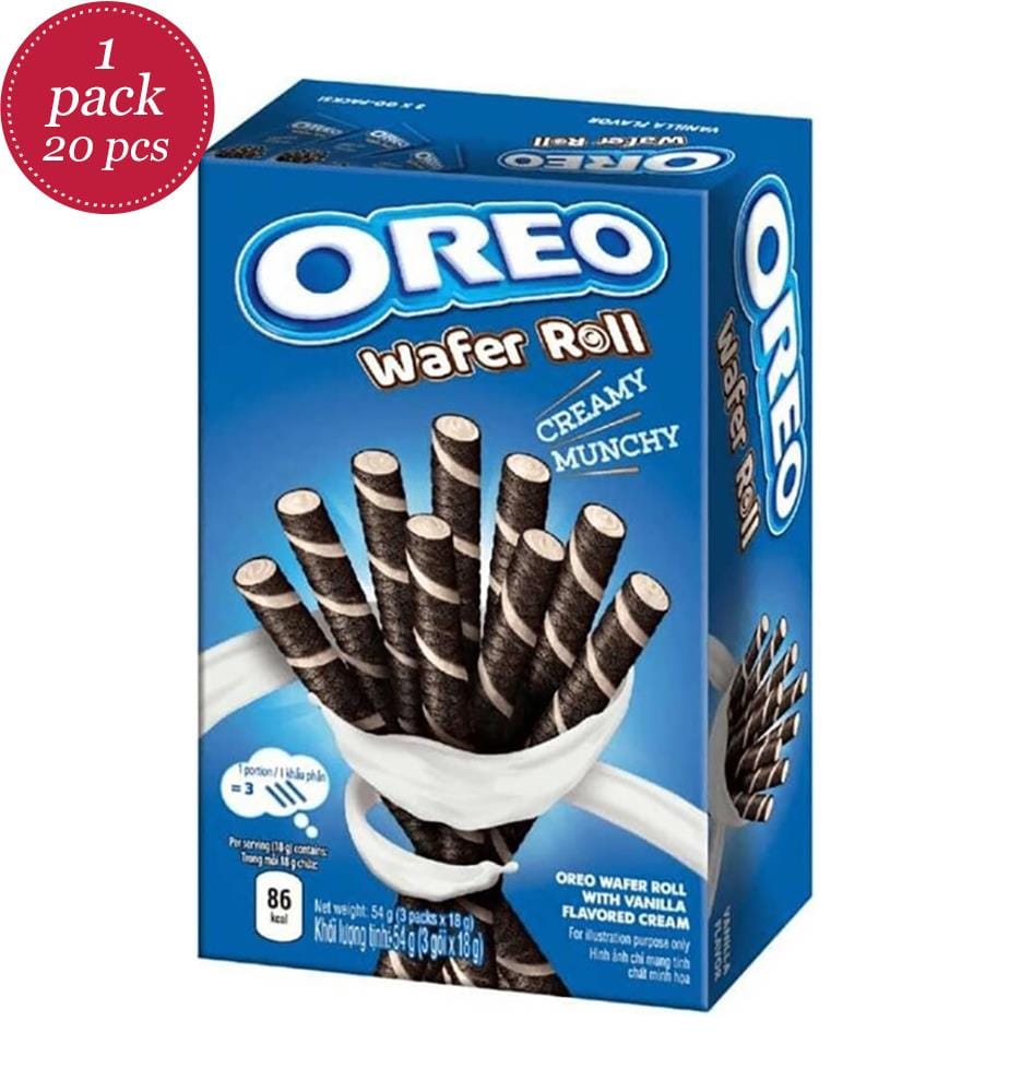 20x Oreo Wafer Roll Vanilla Flavor - 3x18g