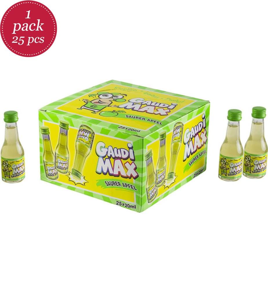 25x Gaudi Max Saurer Apfel-Likör 16% Vol., 25er - 20ml