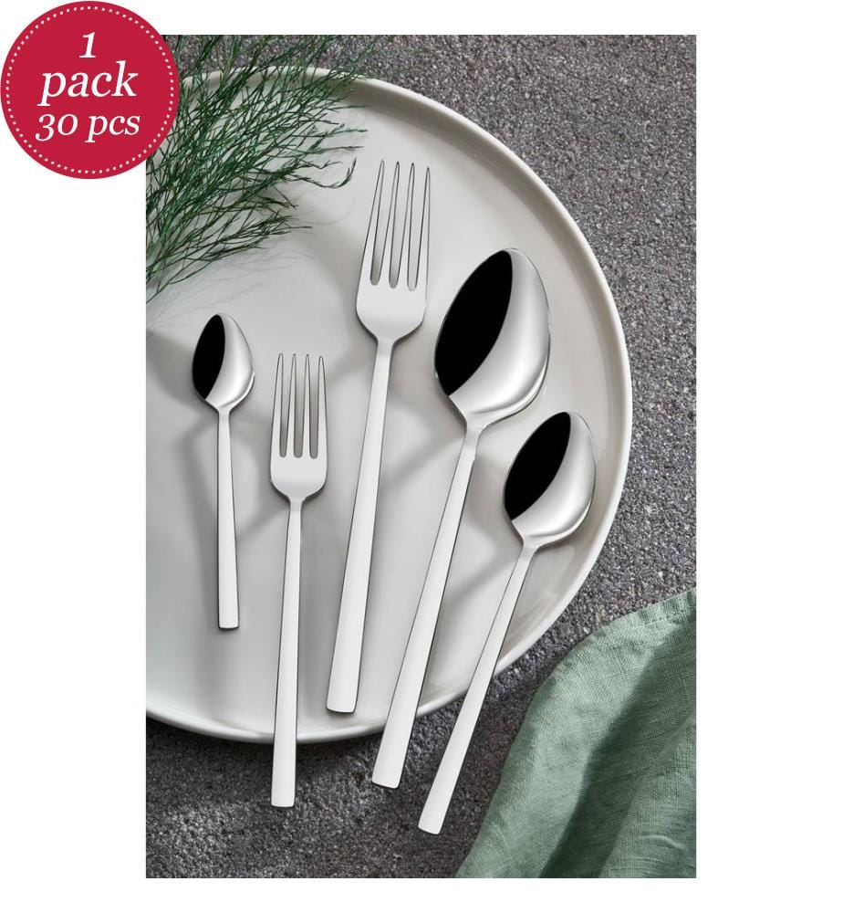 Besteckset (30-teilig) – Chrom