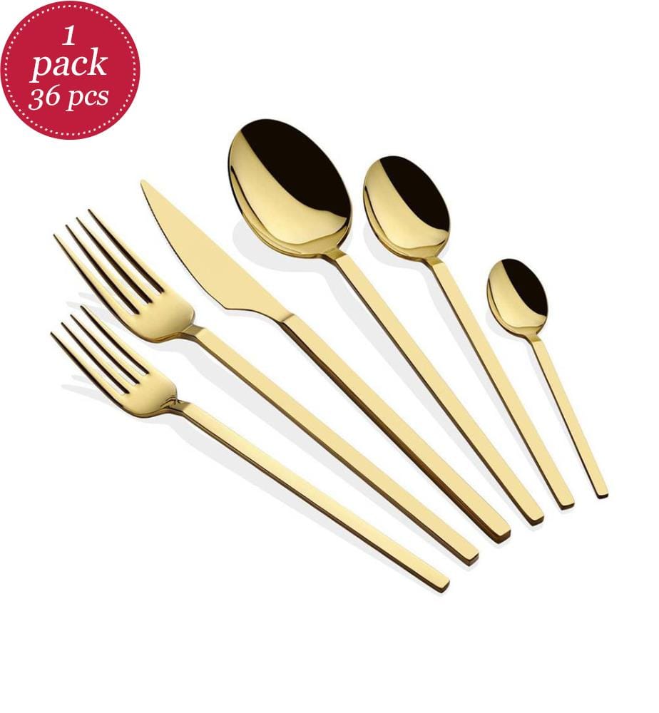 Besteckset (36-teilig) – Gold
