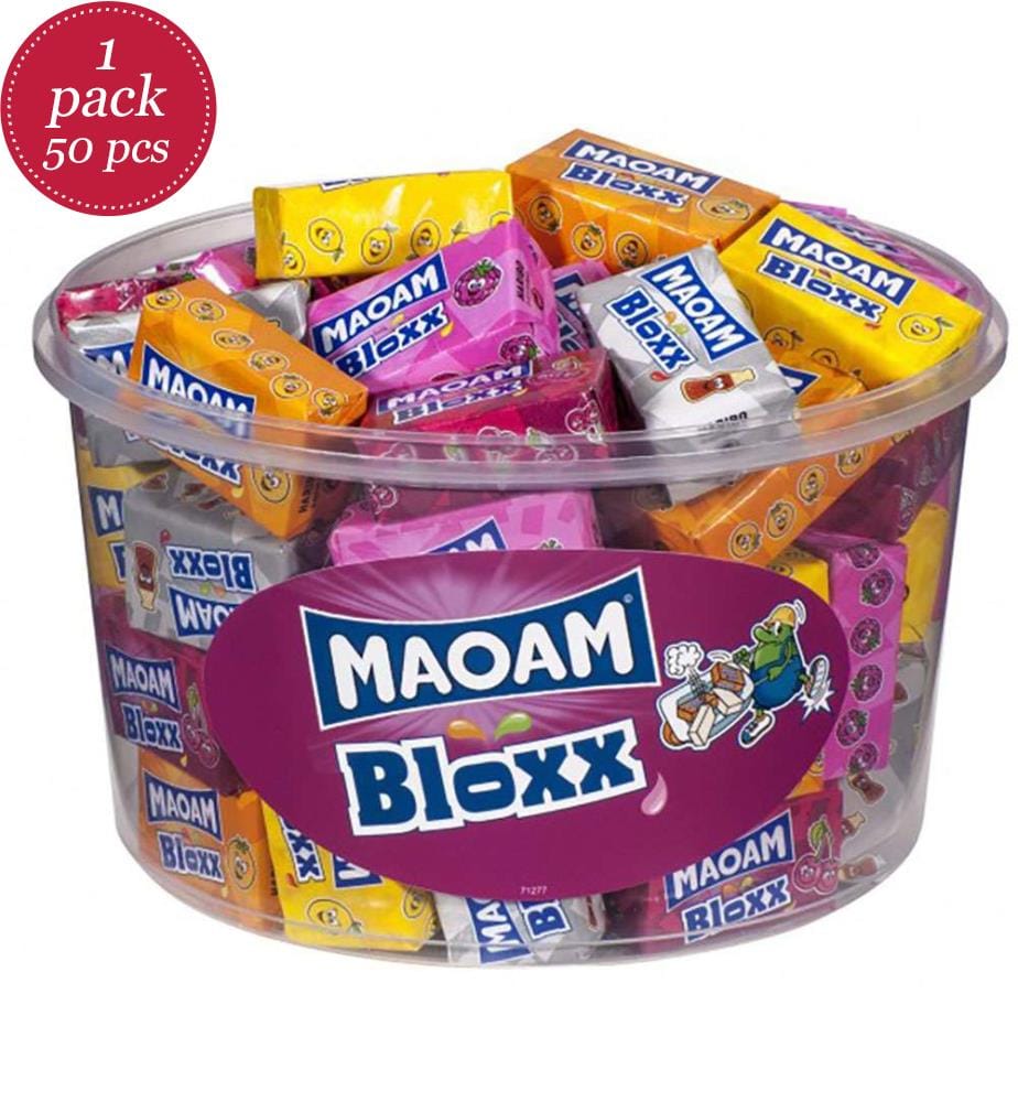 50x Maoam Bloxx Frucht Dose - 1100g
