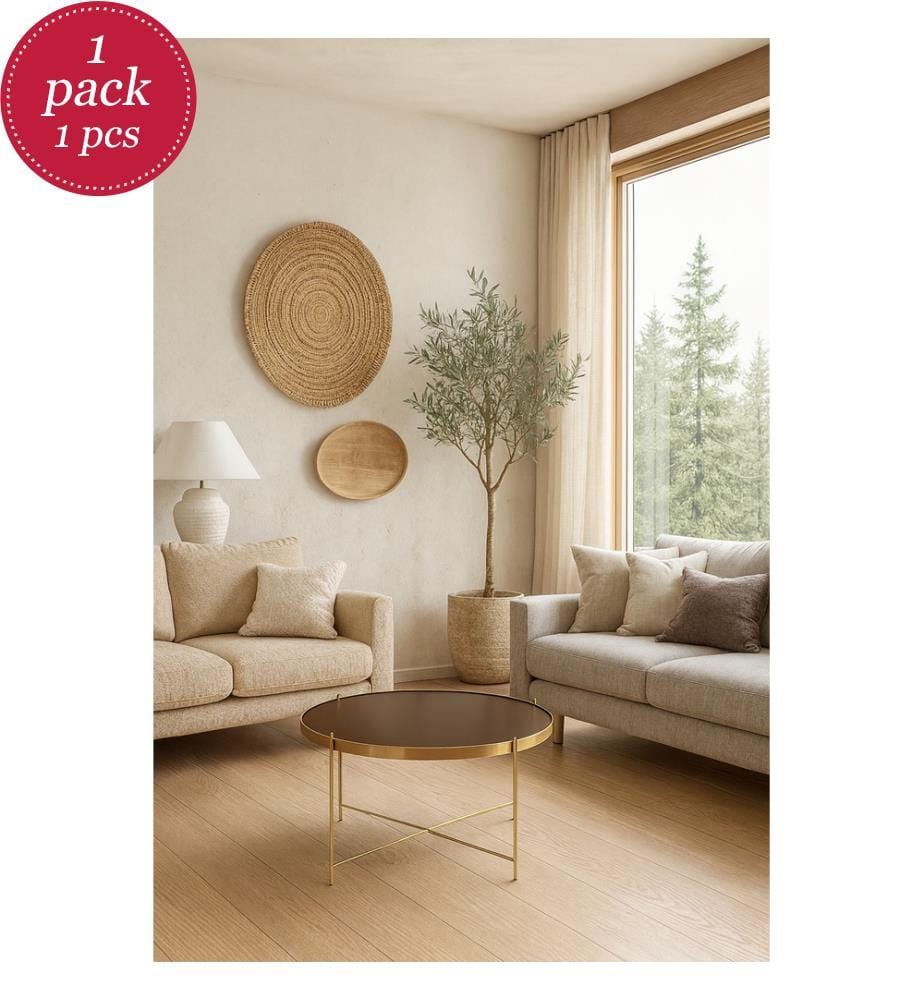 Niedriger Tisch Marissa - 70 x 40 cm - Vergoldet