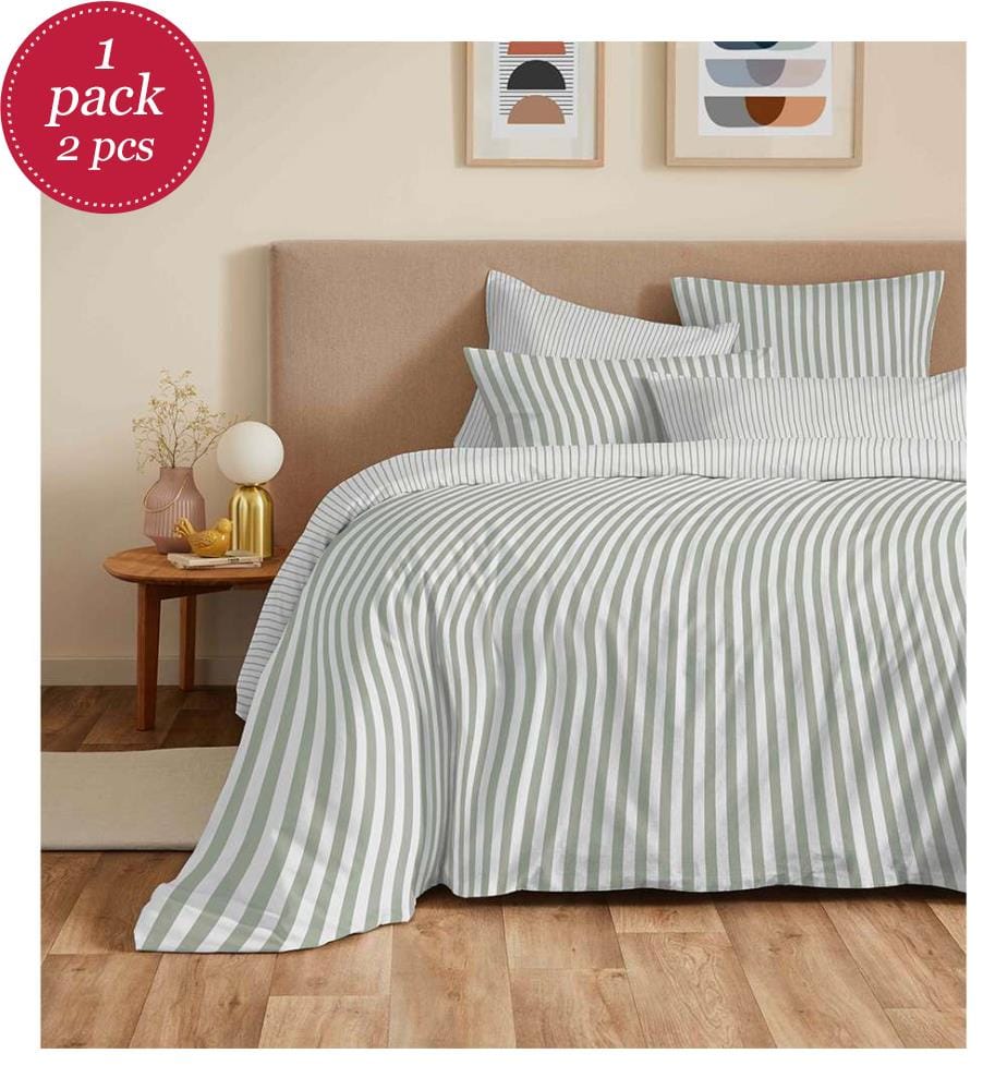 Comforter Cover 240 x 260 cm and Fitted Sheet 180 x 200 cm - Palermo Eucalyptus