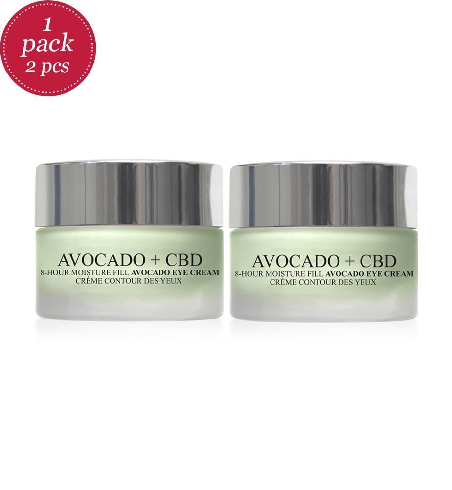 2er-Set Anti-Falten Augenkonturencremes Avocado + CBD - 2 x 15 ml