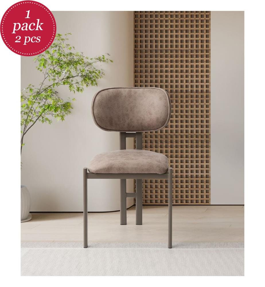 Stuhl-Set (2 Stück) - Nerz Cappuccino