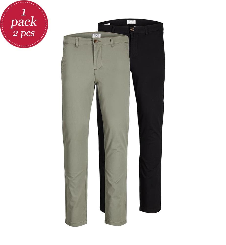 Set di 2 Pantaloni- Nero e Grigio