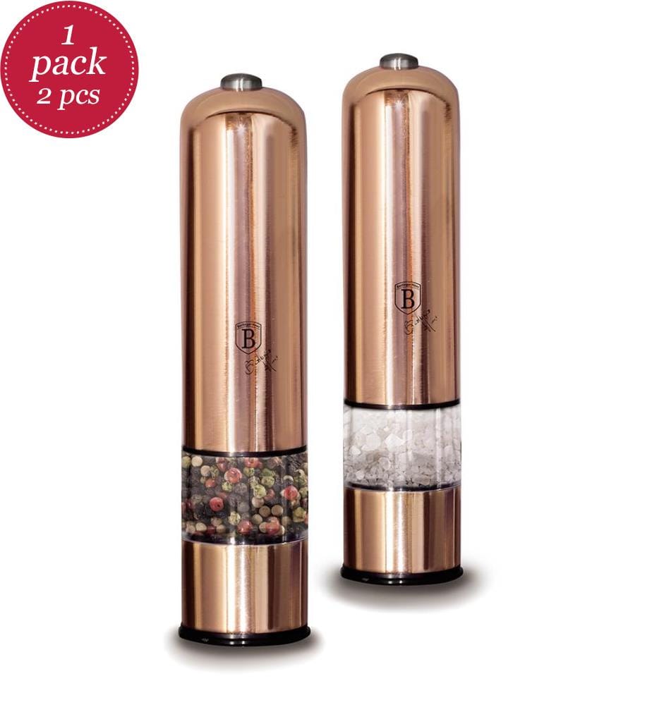 Elektrische Pfeffer- und Salzmühle 2-teiliges Set - Roségold