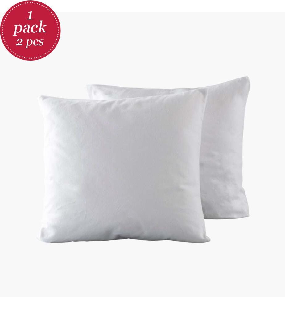 Lot de 2 Protège oreiller 65 x 65 cm - Blanc