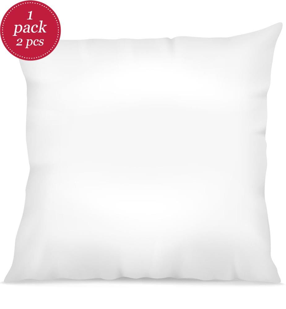 Lot de 2 Oreillers Blanc 60x60cm 100% Microfibre Fab Française