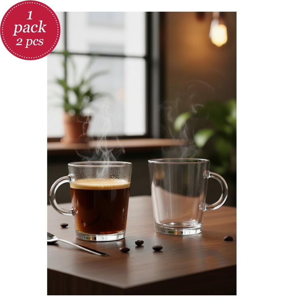 Set of Coffee Cups - Clear