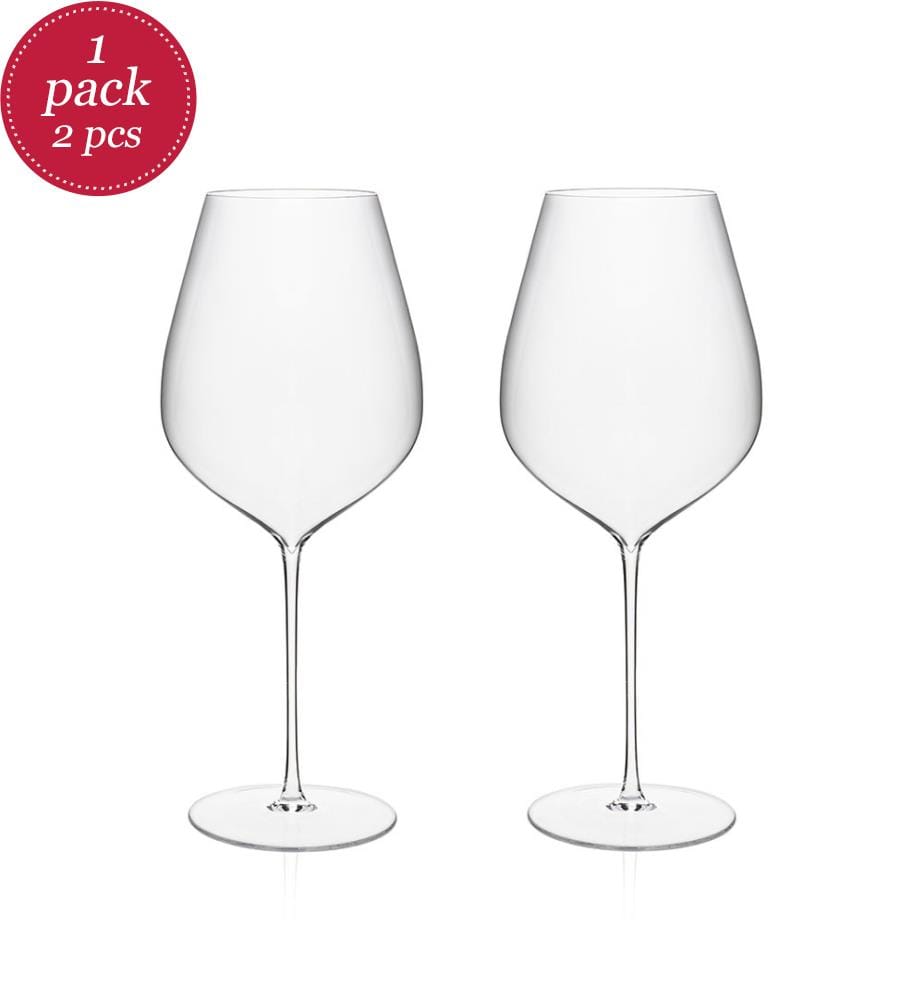 Set von 2 Gläsern Grand Bordeaux aus Kristallglas - 63 Cl