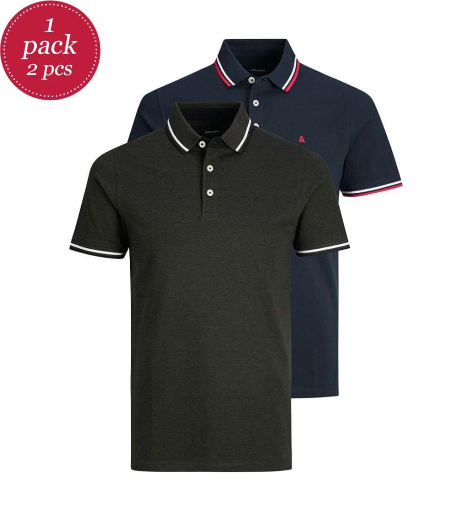 2er-Pack Poloshirts - blau