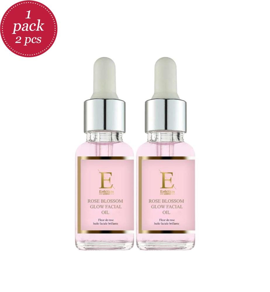 Lot de 2 Huile pour le visage à la fleur de rose - 30 ml
