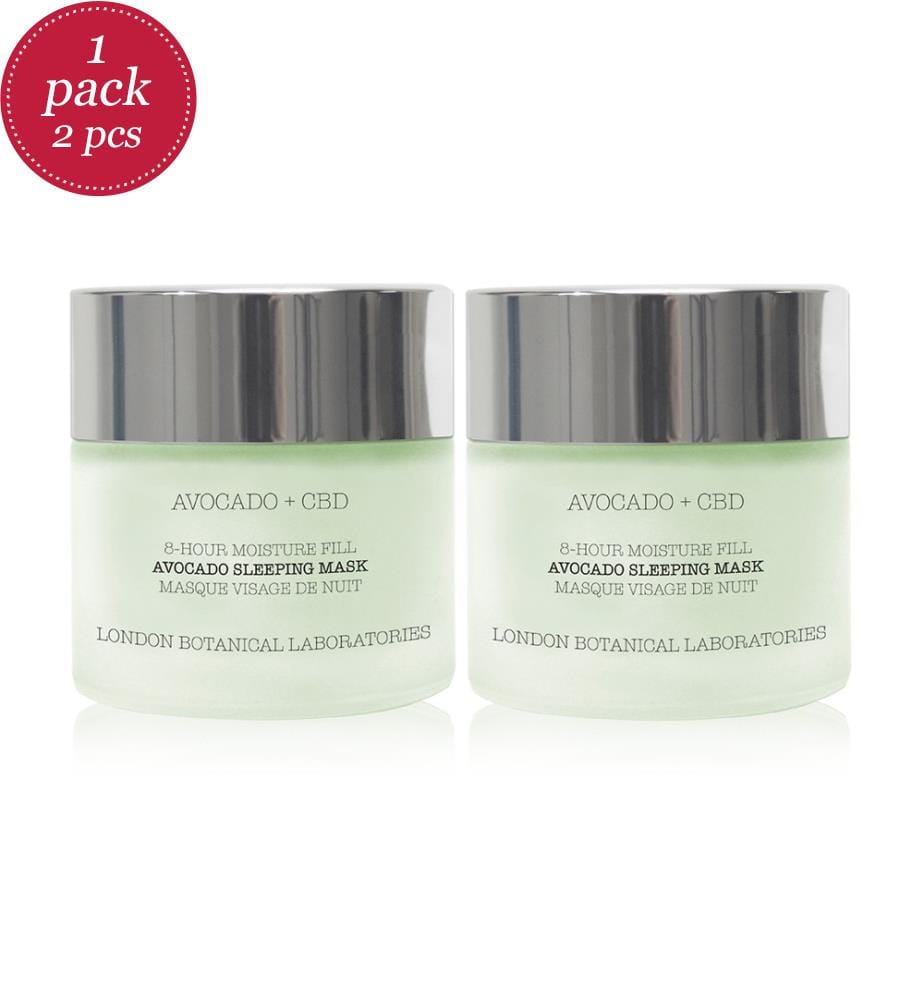 Lot de 2 Masques de Visage Avocado + CBD - 2 x 50 ml
