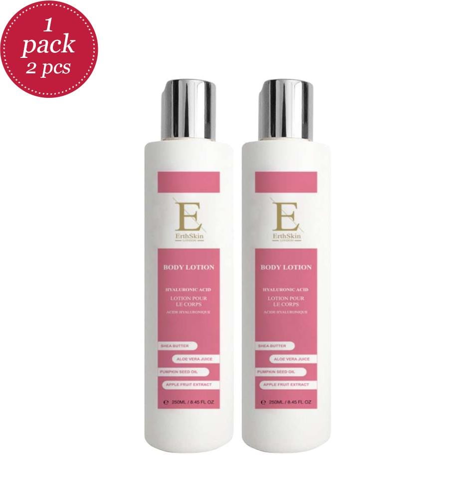 Confezione da 2 con acido ialuronico + lozione per il corpo al collagene - 250 ml