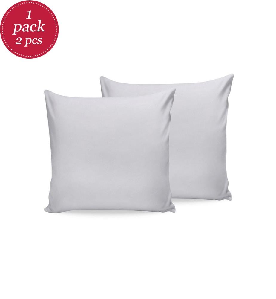 Ensemble de 2 taies d'oreiller, blanches, 100 % coton Ranforce