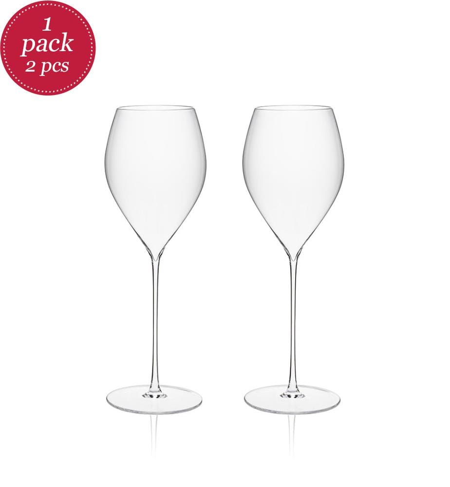 Set aus 2 Champagnergläsern aus Kristallglas - 29 Cl