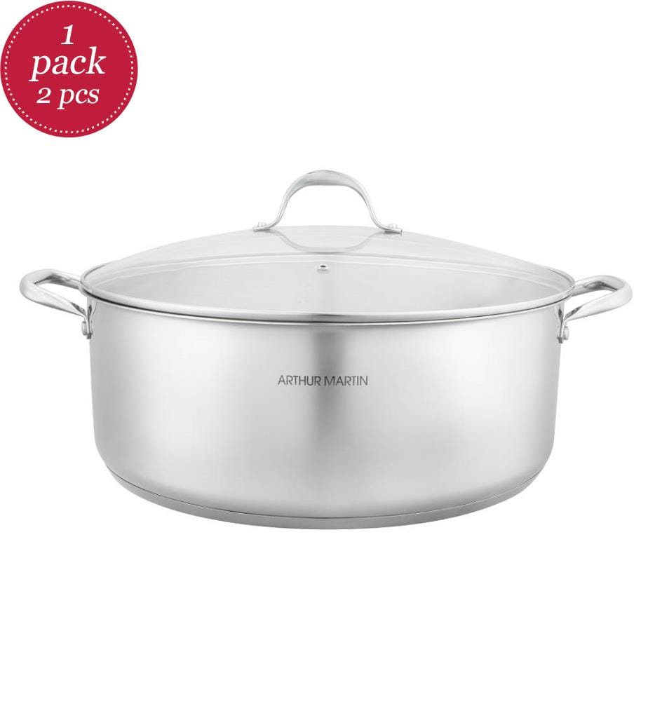 Kochtopf 38 cm mit Deckel – Edelstahl