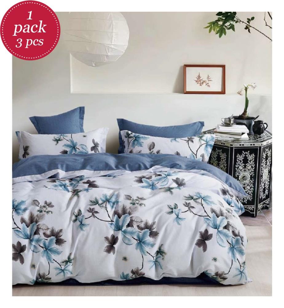 Double Face Duvet Set 240 x 220 cm & 2 Pillowcases 65 x 65 cm - Printed