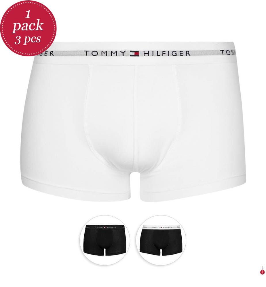 3er-Pack Boxershorts Trunk - Schwarz und Weiss