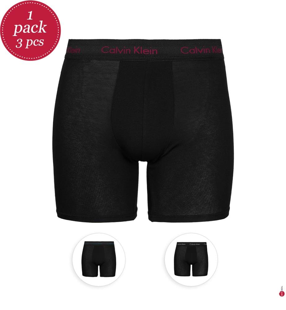 3er-Pack Boxershorts Cotton Stretch - Schwarz