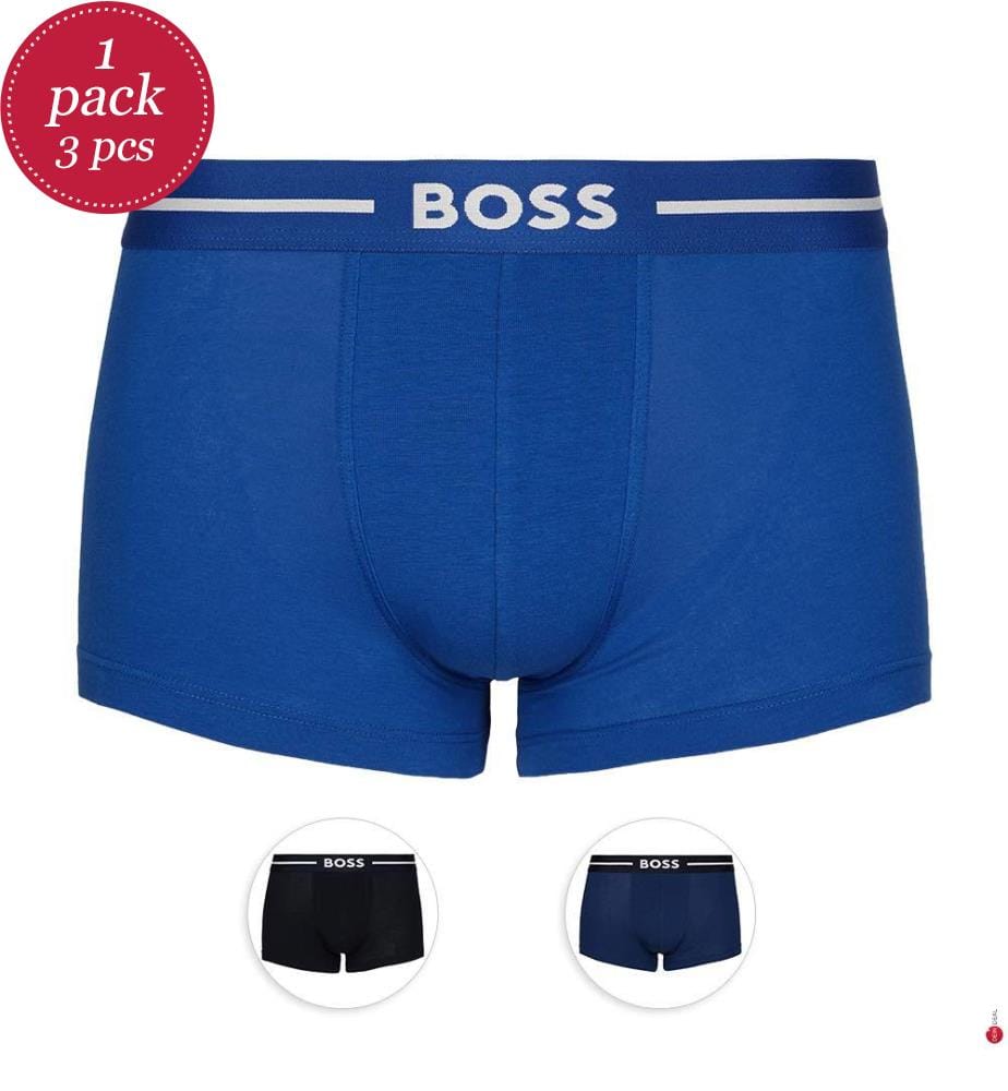 3er-Pack Boxershorts Trunk - 3 Farbtöne