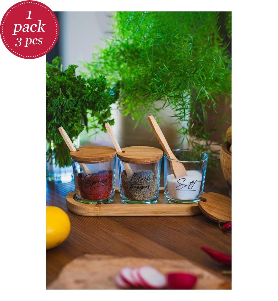 Set de pots à épices 3 Pièces - Transparent