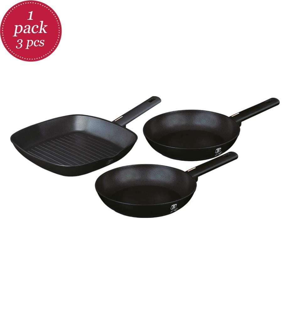 Set di 3 padelle Monaco Collection - Nero