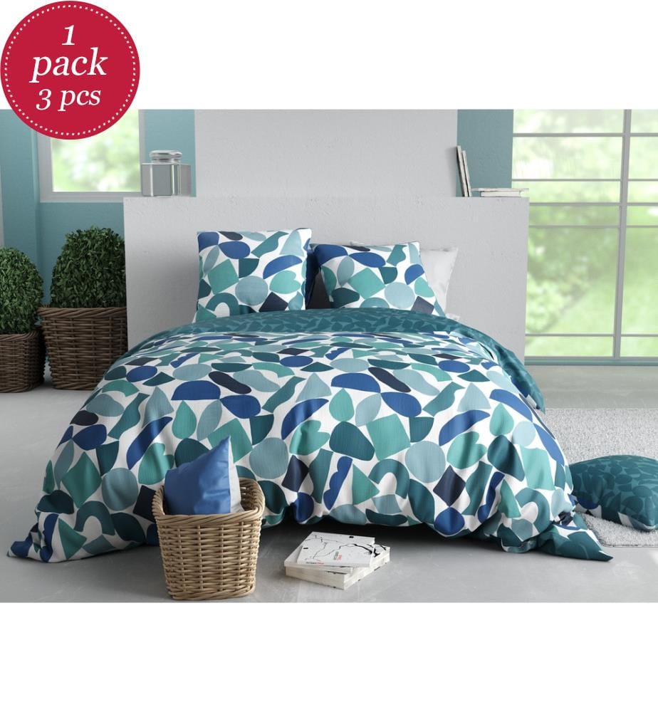Parure Housse de Couette 3Pcs 240x220cm - Nano