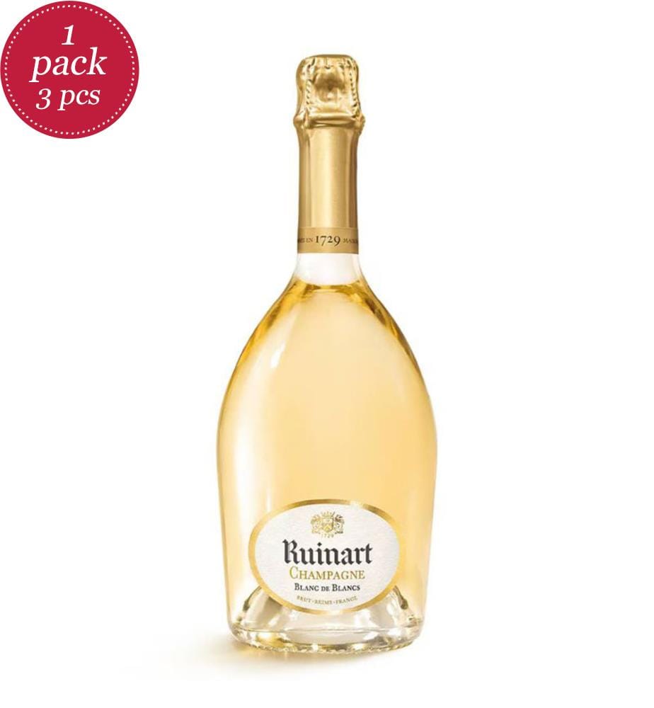 3 x Champagne Ruinart Blanc de Blancs - 75cl
