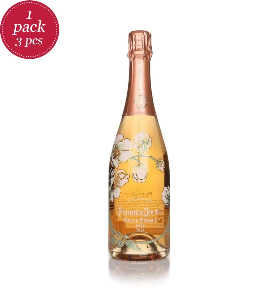3 x Champagne Perrier-Jouët Belle Époque Rosé 2014 - 75cl