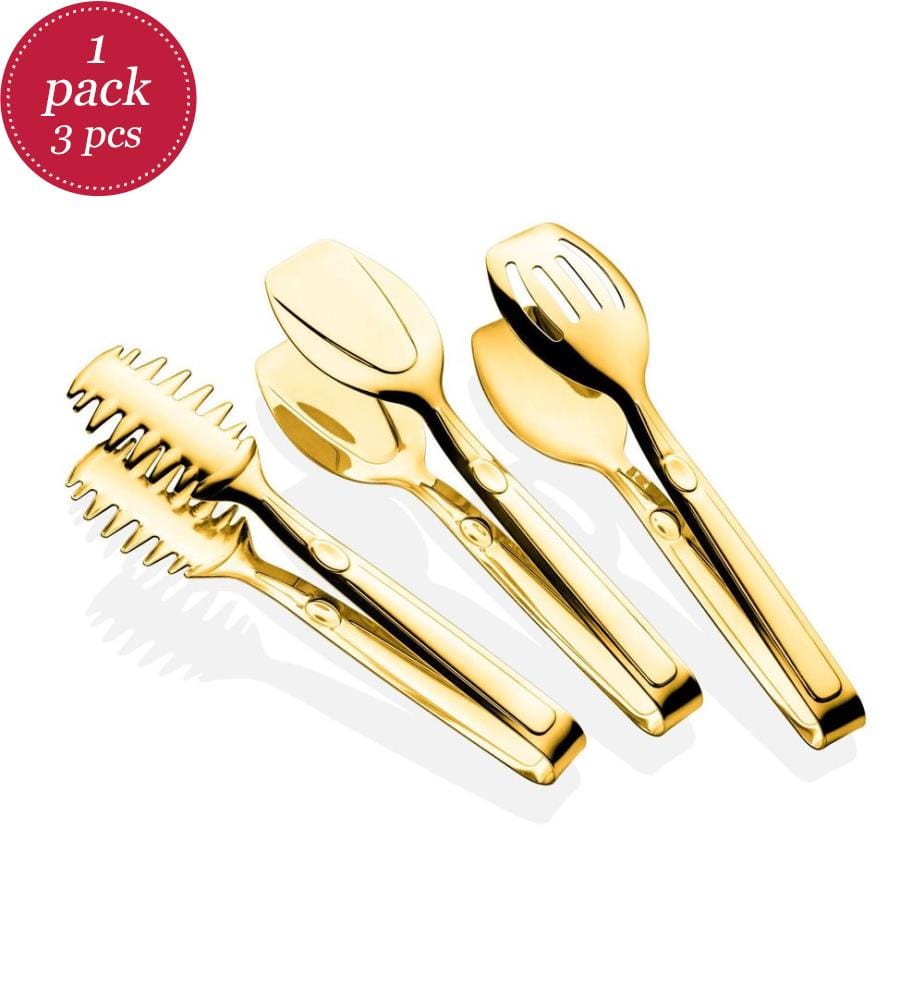 Lot de 3 pinces - Doré
