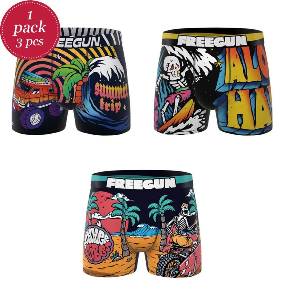 3er-Pack Retro Summer Boxershorts - Mehrfarbig