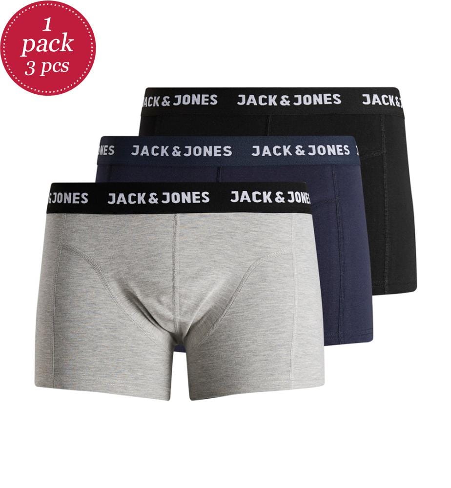 3er-Pack Boxershorts Jacwaistband - 3 Farbtöne