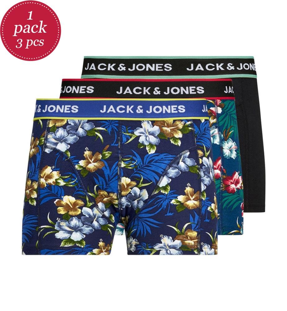 3er-Pack Boxershorts von Jacflower - Schwarz