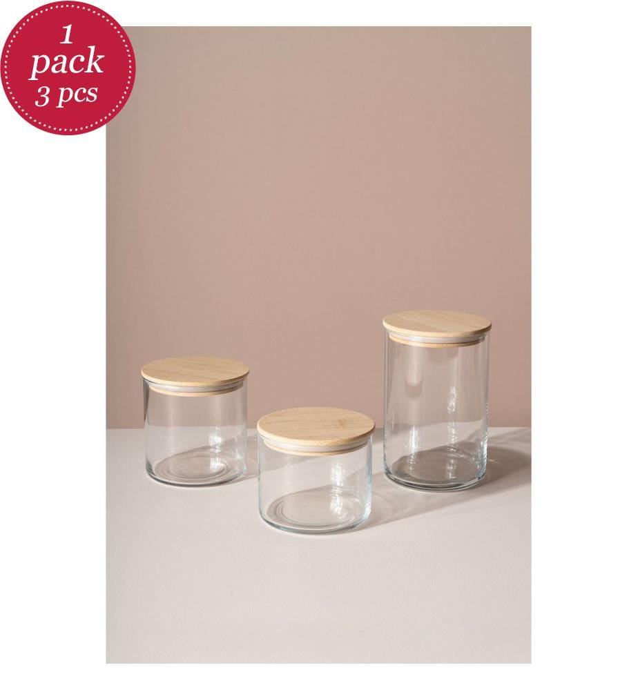 Lot de bocaux (3 pièces) - Transparents